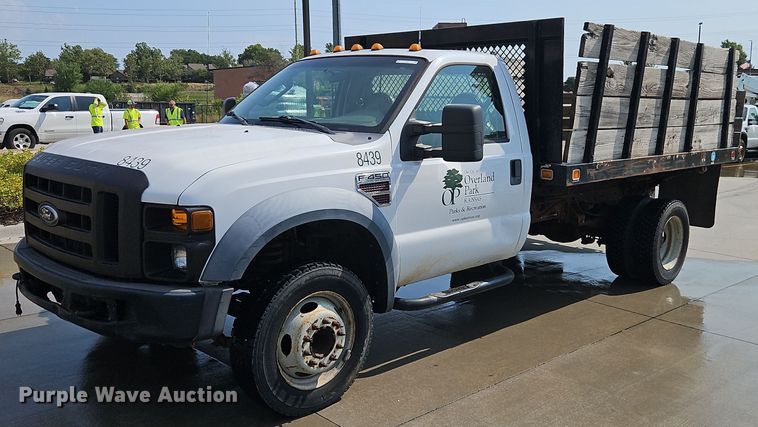 image for item EI8171 2008 Ford F450 Super Duty XL  dump flatbed truck