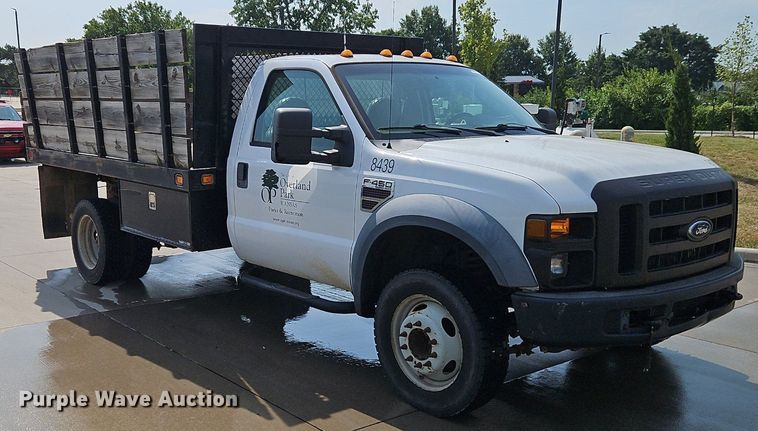 image for item EI8171 2008 Ford F450 Super Duty XL  dump flatbed truck