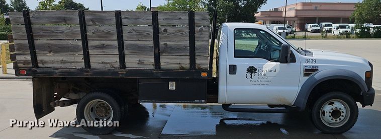 image for item EI8171 2008 Ford F450 Super Duty XL  dump flatbed truck