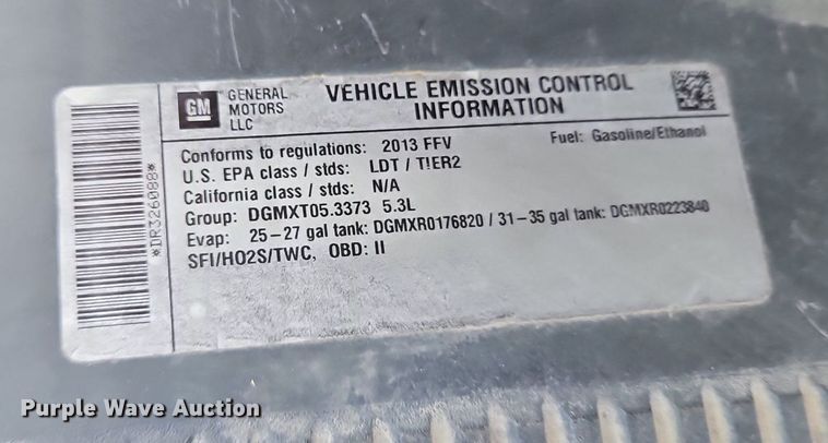 image for item EI8172 2013 Chevrolet  Tahoe SUV