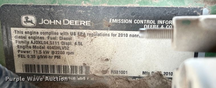 image for item EJ2842 2010 John Deere  5095M tractor