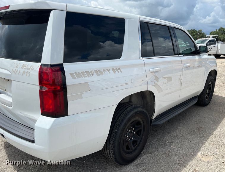 image for item EJ2848 2017 Chevrolet  Tahoe Police SUV