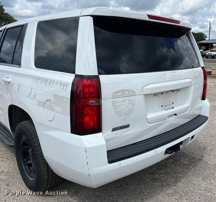image for item EJ2848 2017 Chevrolet  Tahoe Police SUV