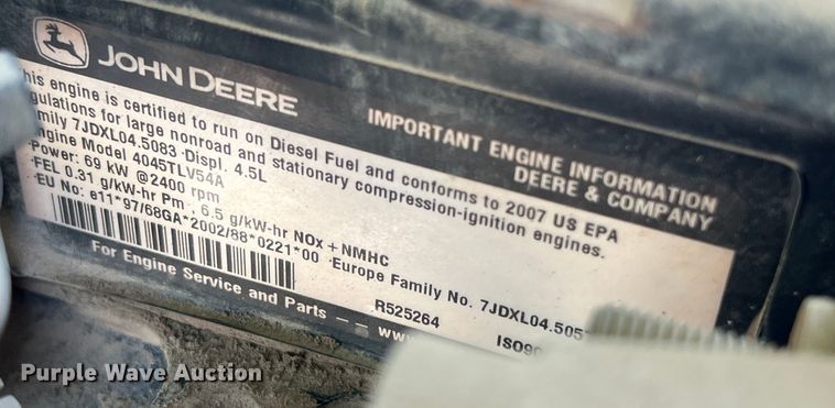 image for item EJ2850 2007 John Deere  5525 tractor