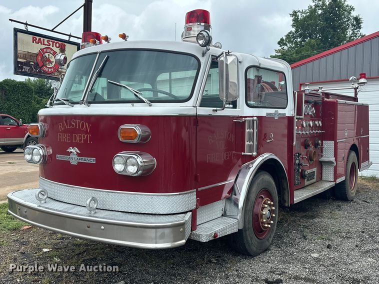 image for item EJ4436 1977 American LaFrance  pumper fire truck