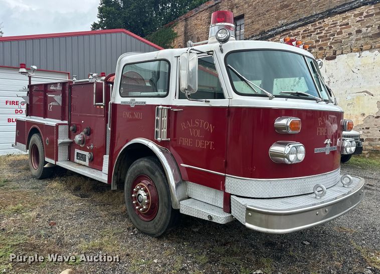 image for item EJ4436 1977 American LaFrance  pumper fire truck