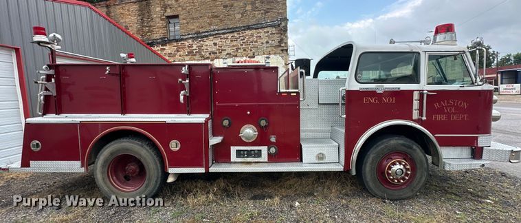 image for item EJ4436 1977 American LaFrance  pumper fire truck