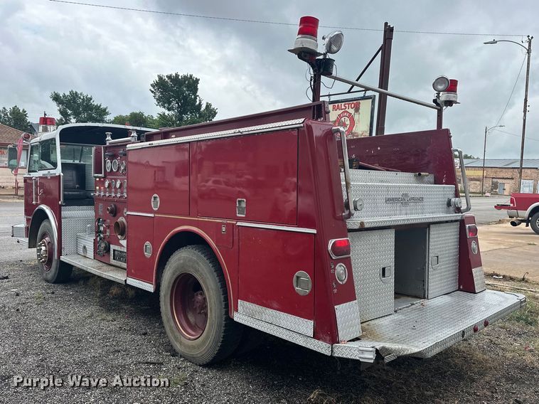image for item EJ4436 1977 American LaFrance  pumper fire truck
