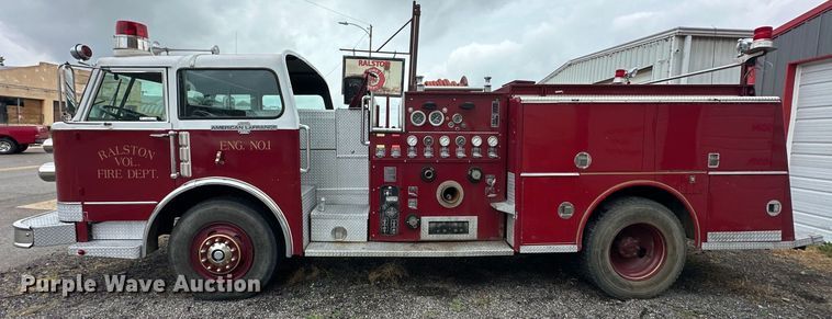 image for item EJ4436 1977 American LaFrance  pumper fire truck