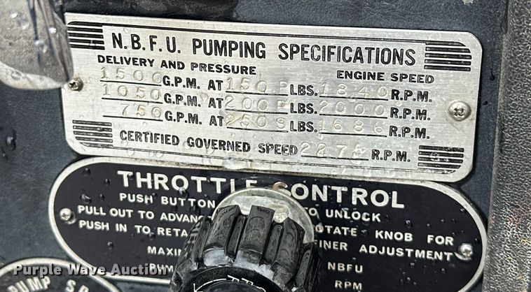 image for item EJ4436 1977 American LaFrance  pumper fire truck