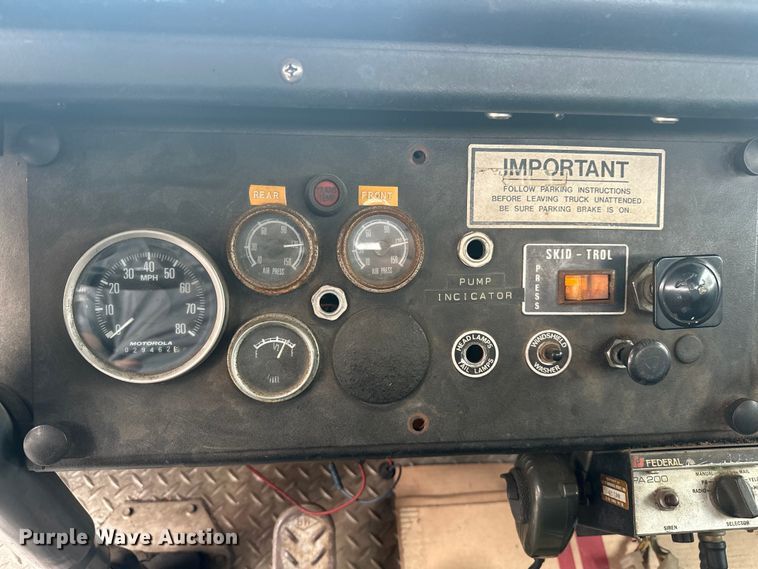 image for item EJ4436 1977 American LaFrance  pumper fire truck