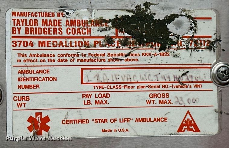 image for item EJ4452 2004 Freightliner  Business Class M2 ambulance