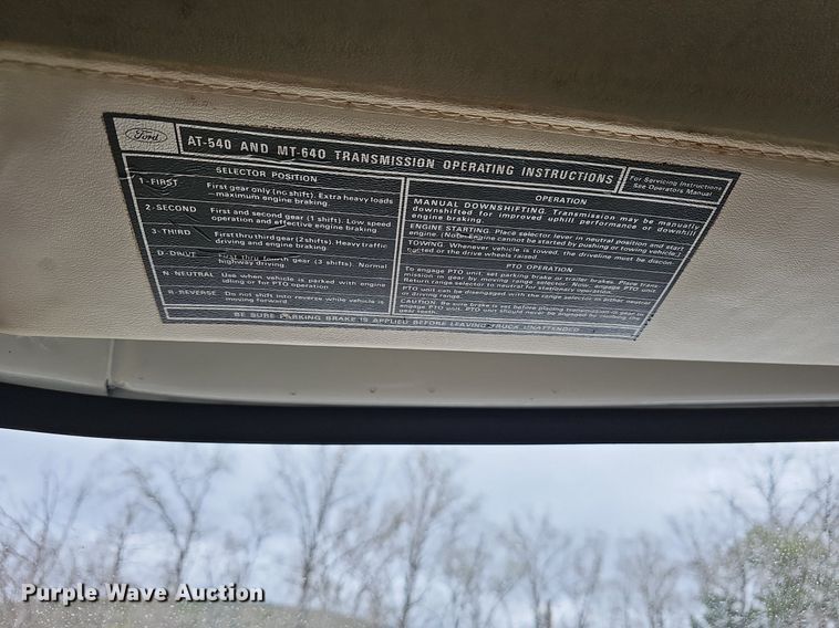 image for item EJ5781 1974 Ford F750 pumper fire truck