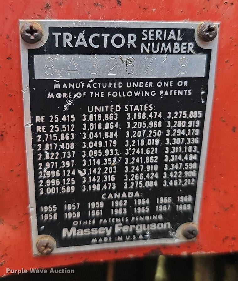 image for item EJ5786 1980 Massey-Ferguson  230 tractor