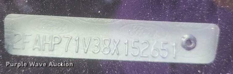 image for item EJ8015 2008 Ford  Crown Victoria Police Interceptor 