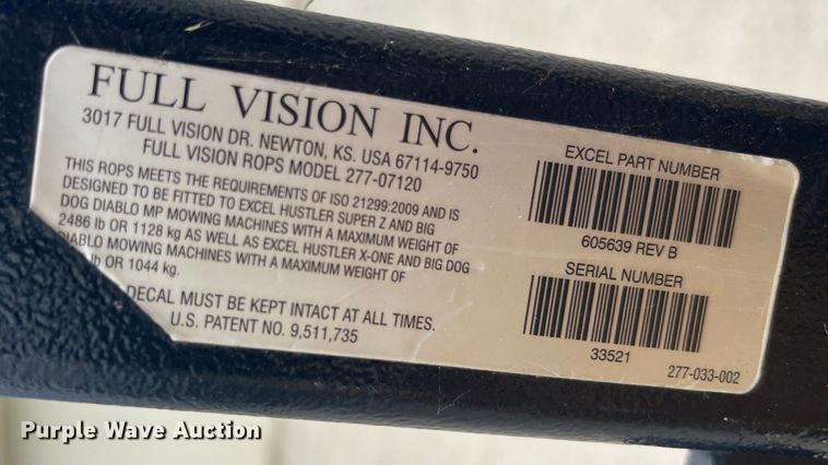 image for item EK8872 Hustler Super Z Hyperdrive ZTR lawn mower