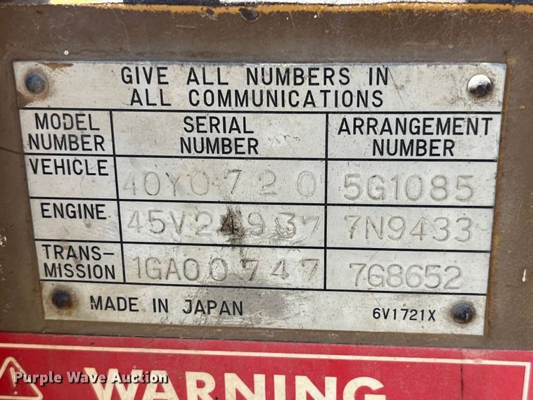 image for item EK8915 1980 Caterpillar  910 wheel loader