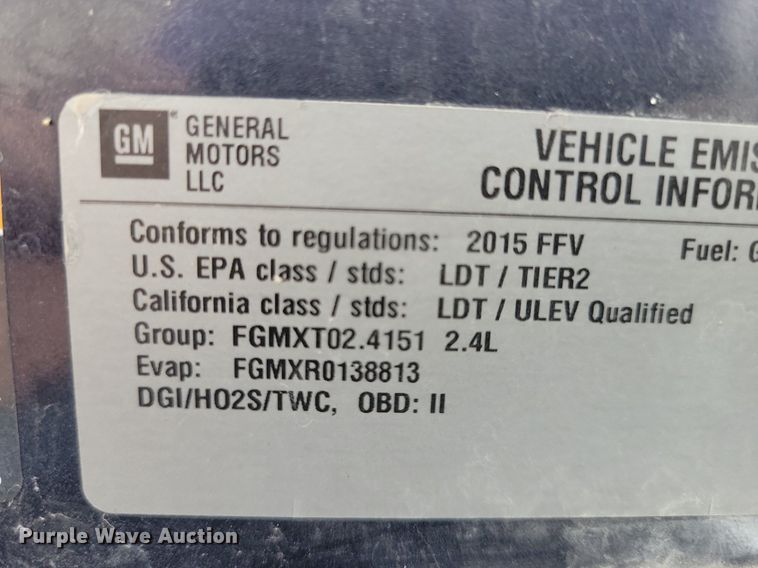 image for item KA9897 2015 Chevrolet  Equinox  SUV