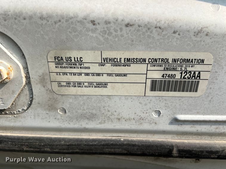 image for item LF9526 2015 Dodge Charger Police 