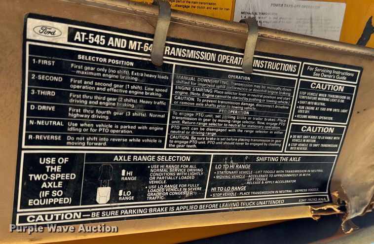 image for item LF9888 1984 Ford F600 dump truck