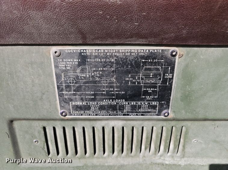 image for item NX9007 1986 Chevrolet 1 Ton flatbed truck