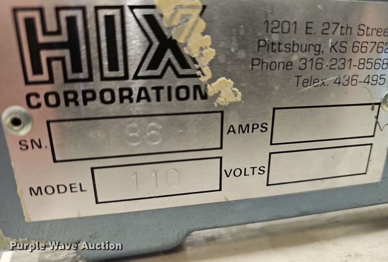 image for item NX9027 HIX presses