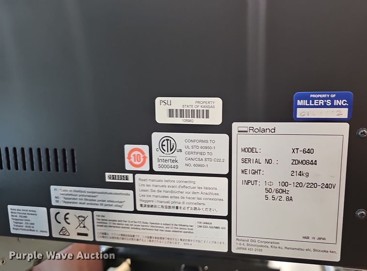 image for item NX9030 (2) Roland XT-640 printers