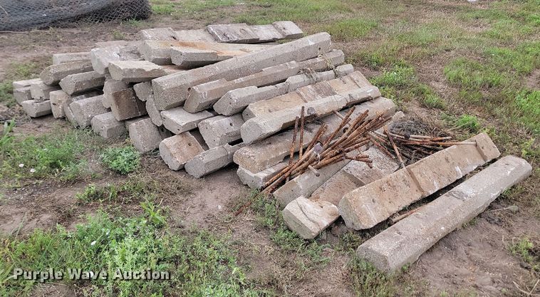 image for item OD9655 Approximately 40 cement parking blocks