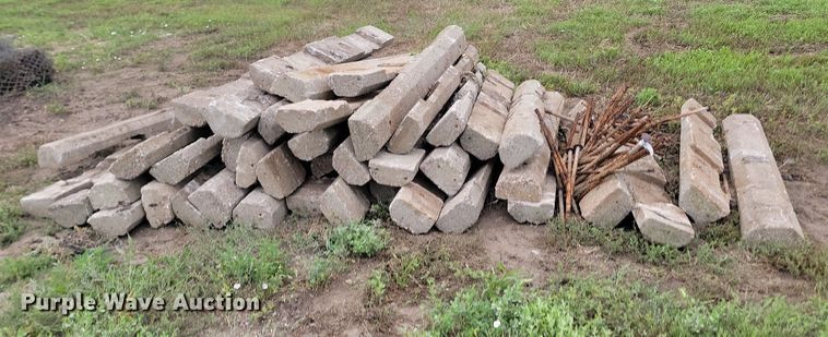 image for item OD9655 Approximately 40 cement parking blocks