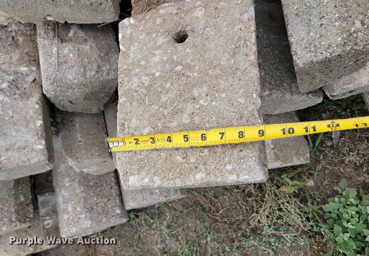 image for item OD9655 Approximately 40 cement parking blocks