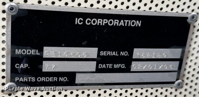 image for item OF9883 2007 IC Corporation  PB10500 school bus
