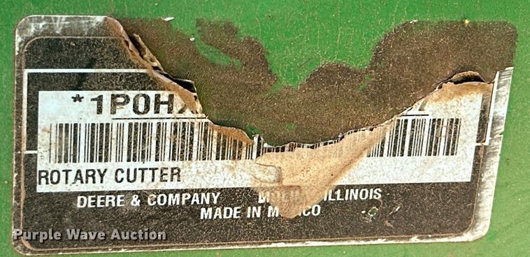 image for item DK6716 John Deere HX20 batwing rotary mower