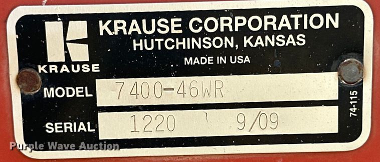 image for item DK6719 2009 Krause 7400-46WR disk