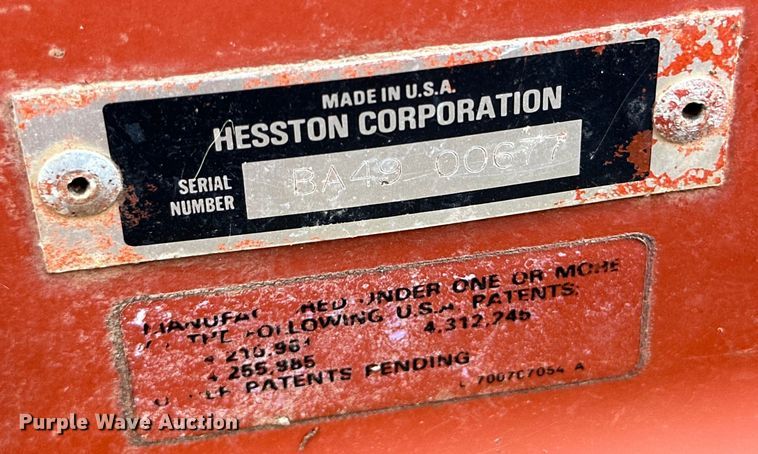 image for item DK6722 Hesston 4910 large square baler