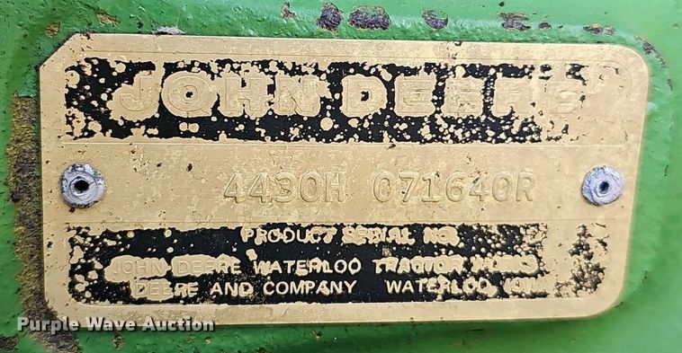 image for item DP6617 John Deere 4430H tractor