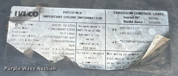 image for item DV5825 2006 Case IH AFX8010 combine