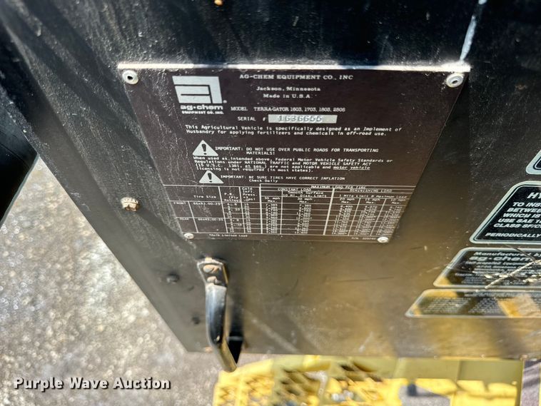 image for item DV5837 AG Chem  Terra Gator 1603T applicator