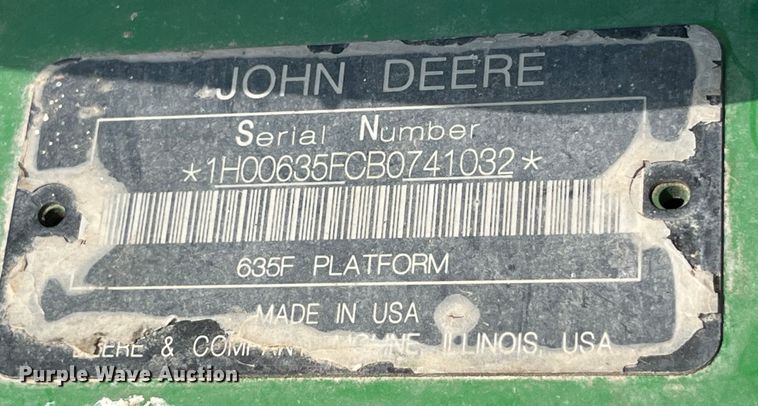 image for item EK8892 2011 John Deere 635F HydraFlex flex head