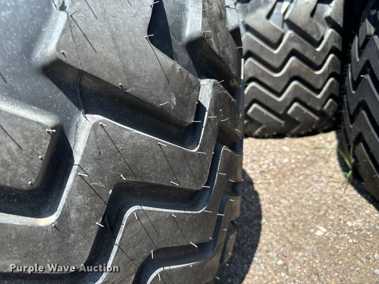 image for item MU9877 Approximately 43 Alliance 620/40R22.5 tires and wheels