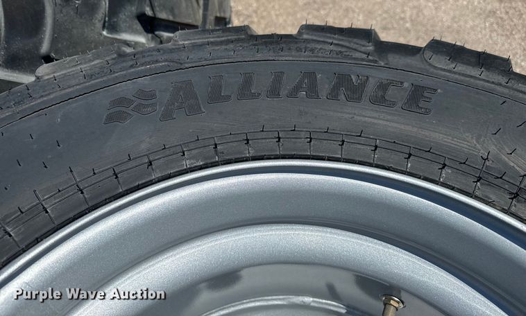 image for item MU9877 Approximately 43 Alliance 620/40R22.5 tires and wheels
