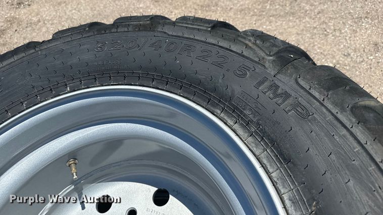 image for item MU9877 Approximately 43 Alliance 620/40R22.5 tires and wheels