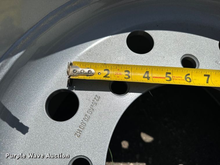 image for item MU9877 Approximately 43 Alliance 620/40R22.5 tires and wheels