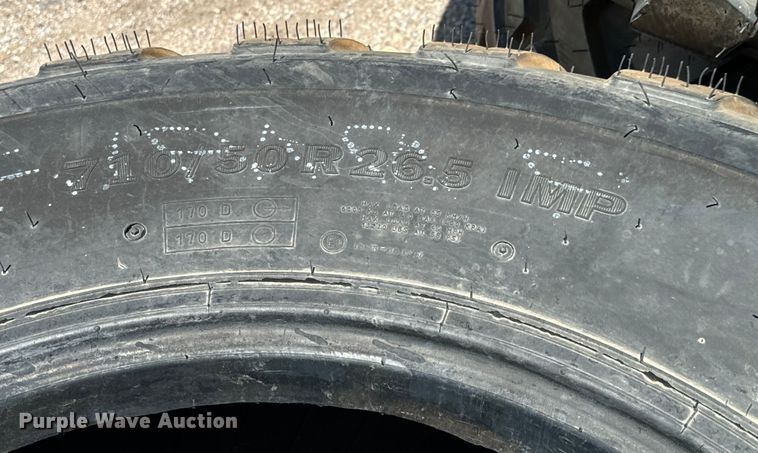 image for item MU9880 Approximately 109 Alliance 710/50R26.5 tires