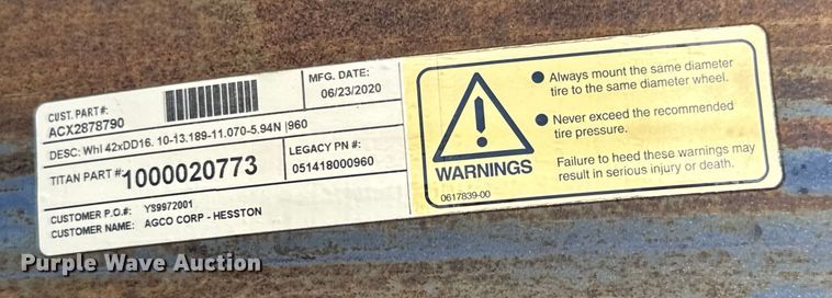 image for item MU9884 (43) Titan 42xDD16 combine wheels