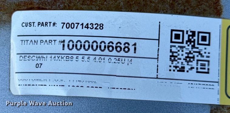 image for item MU9898 (9) Titan 14xKB85 5.5 4.01 0.25U wheels