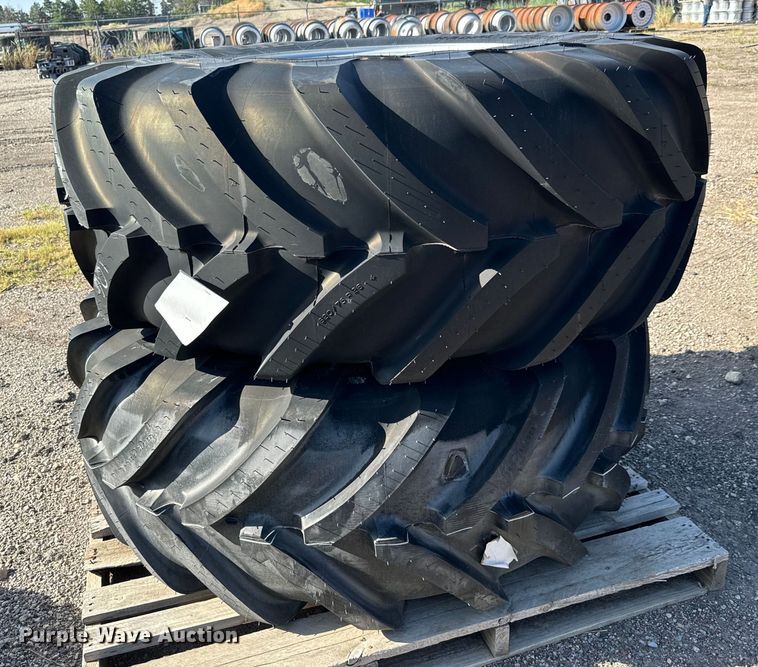 image for item MU9903 (2) Michelin MegaXBib 620/75R26 tires and wheels