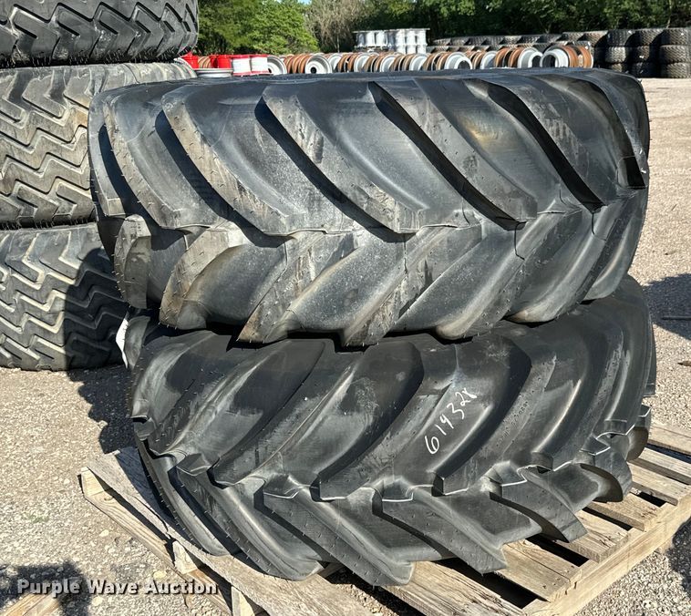 image for item MU9903 (2) Michelin MegaXBib 620/75R26 tires and wheels