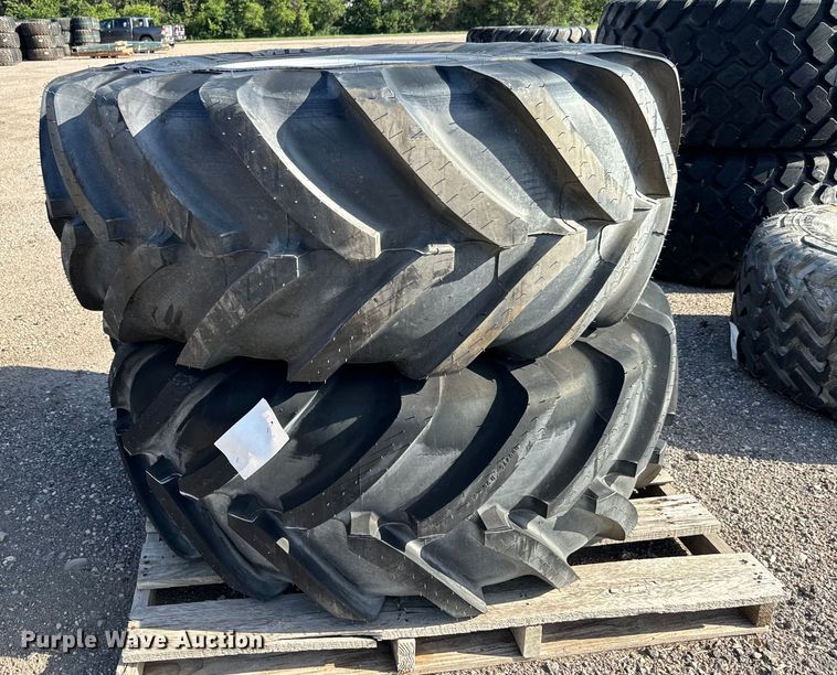 image for item MU9903 (2) Michelin MegaXBib 620/75R26 tires and wheels