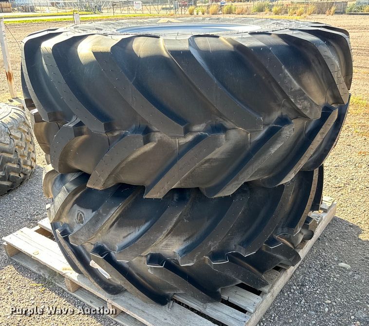 image for item MU9903 (2) Michelin MegaXBib 620/75R26 tires and wheels