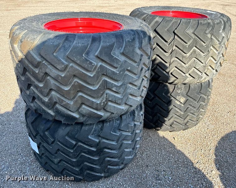 image for item MU9907 (4) Alliance 620/40R22.5 IMP tires and wheels